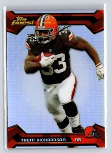2013 Topps Finest TRENT RICHARDSON #98 refractor CLEVELAND BROWNS 🏈 - Picture 1 of 2