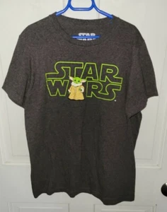 STAR WARS brown Heather Poly Cotton YODA t-shirt. Youth XL - Picture 1 of 5