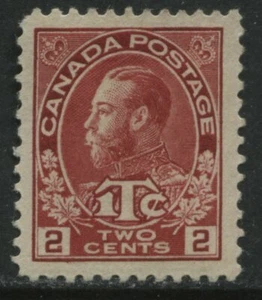 Canada KGV 1916 2 cents carmine War Tax stamp mint o.g. hinged - Picture 1 of 1