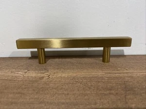 7 Pack Gold Brushed Satin Brass Steel T Bar Pull Kitchen Cabinet Handle 6” - Picture 1 of 3