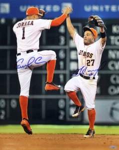 JOSE ALTUVE & CARLOS CORRERA, ASTROS 8x10 REPRINT PHOTO & REPRINT AUTOGRAMME - Bild 1 von 1