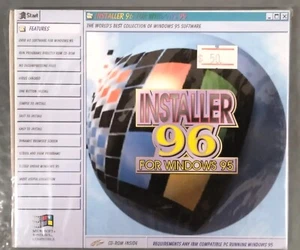 Installer 96 For Windows 95 (PC CD-ROM, 1995, Techwin) RARE OOP Vintage Software - Picture 1 of 7