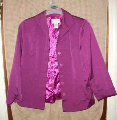 Abrigo Chaqueta Blazer Victor Costa Ocasión Mujer Talla Mediana M Foto 1 de 4