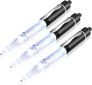 Glovion LED Light Pen, Lighted Ballpoint Pen Penlight for Nighttime Writing – Wh - Picture 1 of 12
