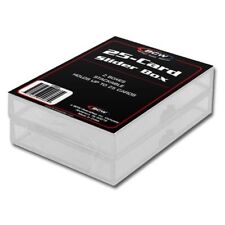 (1 pack of 2 boxes) BCW 2 PIECE SLIDER BOX - 25 COUNT (CT) BOX