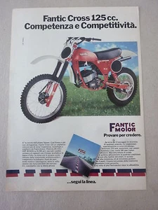 # ADVERTISING PUBBLICITA' FANTIC MOTOR CROSS 125cc - 1980 VEDI ALTRE DISPONIBILI - Foto 1 di 8
