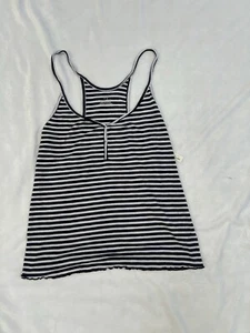 Neu mit Etikett Aerie Pyjama Tanktop blau marineblau & weiß gestreift Größe Large - Bild 1 von 8
