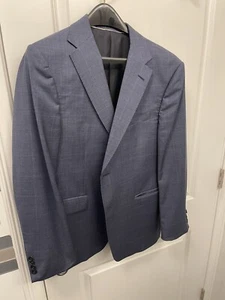 Mens Z Zegna suite jacket - size 40 regular - navy pattern  - Picture 1 of 6