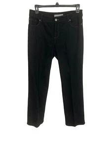 Jeans Chico's Talla 2 (XL) Platino Denim Negros Elastizados Pierna Recta E436 - Imagen 1 de 7