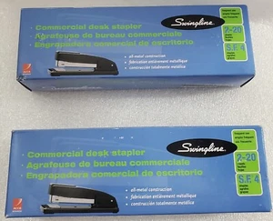 Swingline Commercial Desk Stapler Heavy Duty All Metal Manual Use.Black. 2 Pack. - Picture 1 of 7