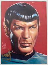 Jeff Lafferty SPOCK Art Print 3.5" x 2.5" Lmt Ed SD & #'d ACEO Card Star Trek