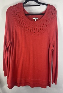 Sonoma Good For life Womens Red Sweater Size XXL EUC - Picture 1 of 6