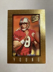 1996 Fleer Ultra Sensations - Gold Parallel Steve Young San Francisco 49ers HOF - Picture 1 of 3