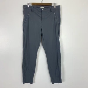 L.L. Bean Pants Womens Size 12 Gray Cresta Trail Nylon Hiking UPF 50 Slim Leg - Picture 1 of 12