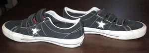 Converse One Star Pro Suede Sneakers Blk Sz M 11 162518C Hook&Loop Closure Rar - Picture 1 of 9