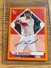 2021 Topps Brooklyn Collection Orange J.D. Martinez  #BKA-JM