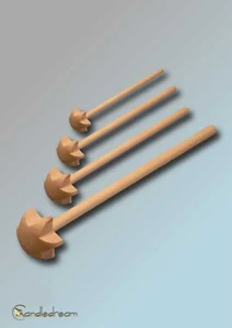 Holzquirl in verschiedenen Größen Quirl Mixer Rührmaschine Schneebesen - Bild 1 von 5