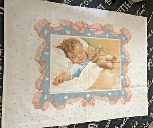 1 Yd PANEL Vtg BESSIE PEASE GUTMAN Baby Cheater Quilt FABRIC CUT & SEW - Picture 1 of 6