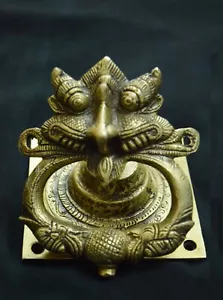 Devil Door Bell Brass Door Knocker Vintage Style Square Base Door Dec Item VR15 - Picture 1 of 9
