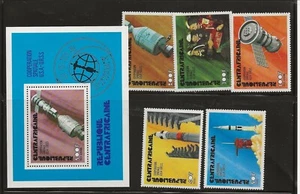 CENTRAL AFRICAN REPUBLIC Sc 251-2,C135-8 NH issue of 1975 - SPACE - APOLLO-SOYUZ - Picture 1 of 1