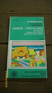DDR Karte Darss-Fischland, Prerow,Ahrenshoop,Zingst,Wustrow,Graal-Müri gebraucht - Bild 1 von 2