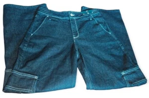 Hollister Vintage Women's 5s W27 L29 Black High Rise Baggy Utility Jeans NEW - Picture 1 of 4