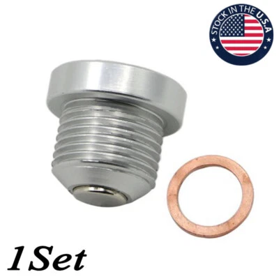 1 Set Engine Oil Drain Plug Silver For Porsche 911 Boxster  S 4S 97-09 US Foto 1 de 4