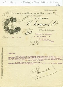Paris III ème 5 Rue Debelleyme- Belle Entête Secteur Patisserie Biscuiterie 1931 - Picture 1 of 1