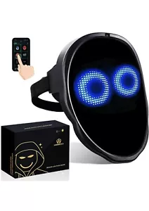 Máscara LED con Luz Facial con Bluetooth Programable para Cosplay Fiesta Mascarada - Imagen 1 de 5