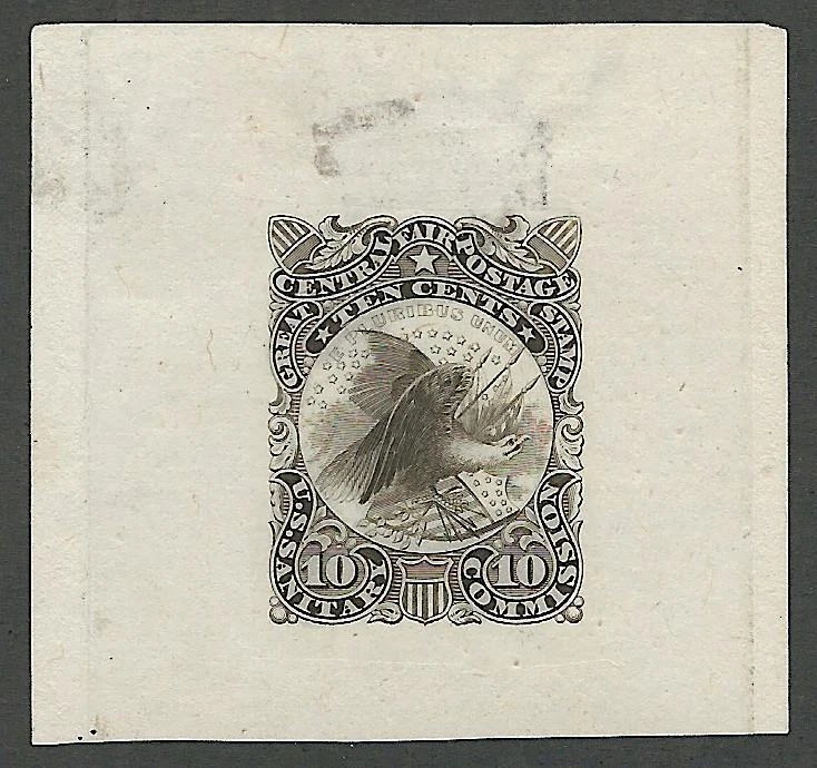 Sanitary Fair Proof - 10c Gray Black - 1903 Schernikow Reprint - Rare! WV11TC - Image 1 of 1