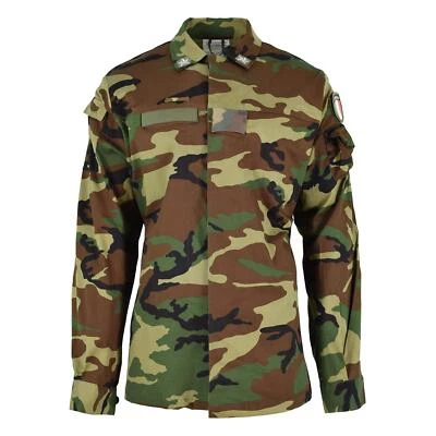Original Italy military combat jacket lightweight woodland camo army surplus NEW - Image 1 of 4