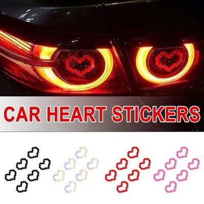 Mosaic Heart Love Car Stickers For Car Window Decor Waterproof Heart Sticker⊲ - image 1 of 4