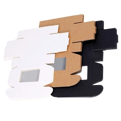 30 Pcs  Kraft  Box with Window Present Packaging Box Treat Box for Soap8170 - Image 1 of 4