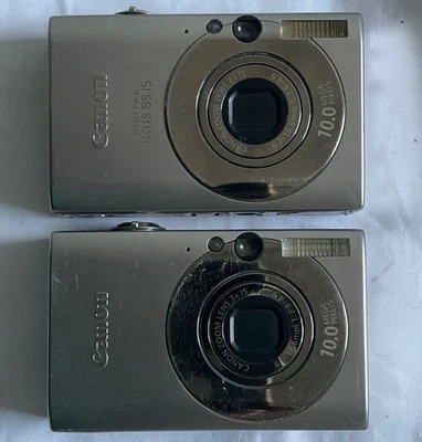 2x Canon IXUS 85 IS 10,0MP Digitalkamera - Silber - DEFEKT - Bild 1 von 3