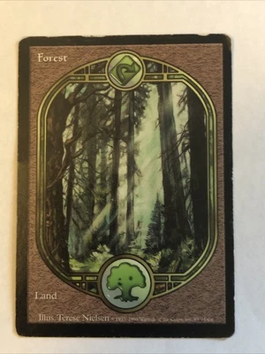 Forest #88 X1 Unglued MP Condition See Pics Front Back - Image 1 of 4
