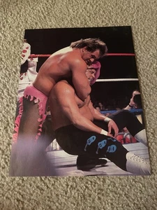 Vintage BRUTUS BEEFCAKE vs. HONKY TONK MAN WWF Wrestling Pinup Photo 1980s - Picture 1 of 1