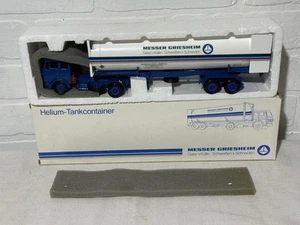 1:50 Conrad 3071 Mercedes Truck & Helium Gas Trailer Messer Griesheim Org. Box - Picture 1 of 19