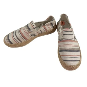 Esprit Nadine scarpa donna espadrillas a righe slip on taglia 7 multicolore - Foto 1 di 11