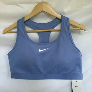 Nike Women's Swoosh Medium-Support Sports Bra, Size XL University Blue/White NWT - Picture 1 of 20