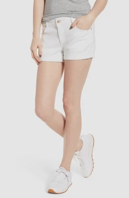 Pantalones cortos de tiro bajo DL1961 para mujer blancos con corte Renee talla 26 Foto 1 de 3