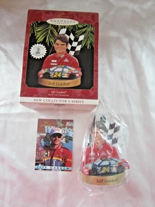 Jeff Gordon #24 NASCAR Hallmark Keepsake Ornament 1997 with Trading Card - Picture 1 of 14