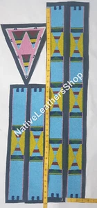 Handgefertigte Krähenfarben Perlenarbeiten für Powwow Krieg Shirts/Hosen/Legging B1 - Bild 1 von 1