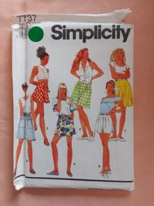 Simplicity 7737 Misses' Vintage Set of Shorts in 2 Lengths Pattern Sizes 10-16 - Picture 1 of 2