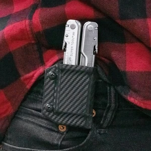 Clip & Carry Kydex guaina multiutensile adatta a Leatherman Supertool 300 - Made in USA - Foto 1 di 19