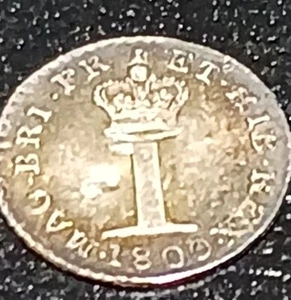 1800 G. Britain 1 Silver  PENNY - Picture 1 of 7