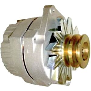NEW ALTERNATOR 12 VOLT 1-WIRE UNIVERSAL TYPE WITH WIDE DOUBLE PULLEY 