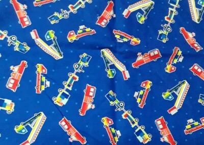 30"x 42" 100% cotton, "Air Show" by First Blush Studio by Henry Glass Co., Truck - Image 1 of 3