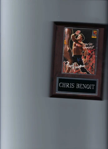 CHRIS BENOIT PLAQUE WRESTLING WWE WWF   C Cover