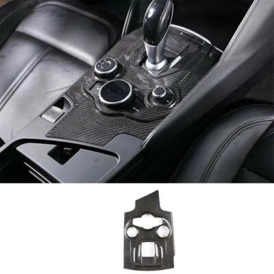 Отделка крышки переключения передач центральной консоли из углеродного волокна для Alfa Romeo Giulia 2017-19 - Изображение 1 из 4