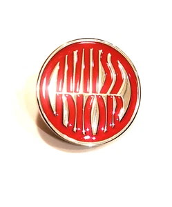 Official Dior Miss Dior red XL lapel pin - 1 in brooch - Designer perfume promo - Picture 1 of 2